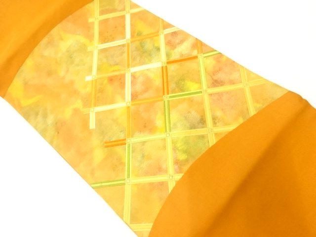 JAPANESE NAGOYA OBI / WOVEN TASUKI LATTICE